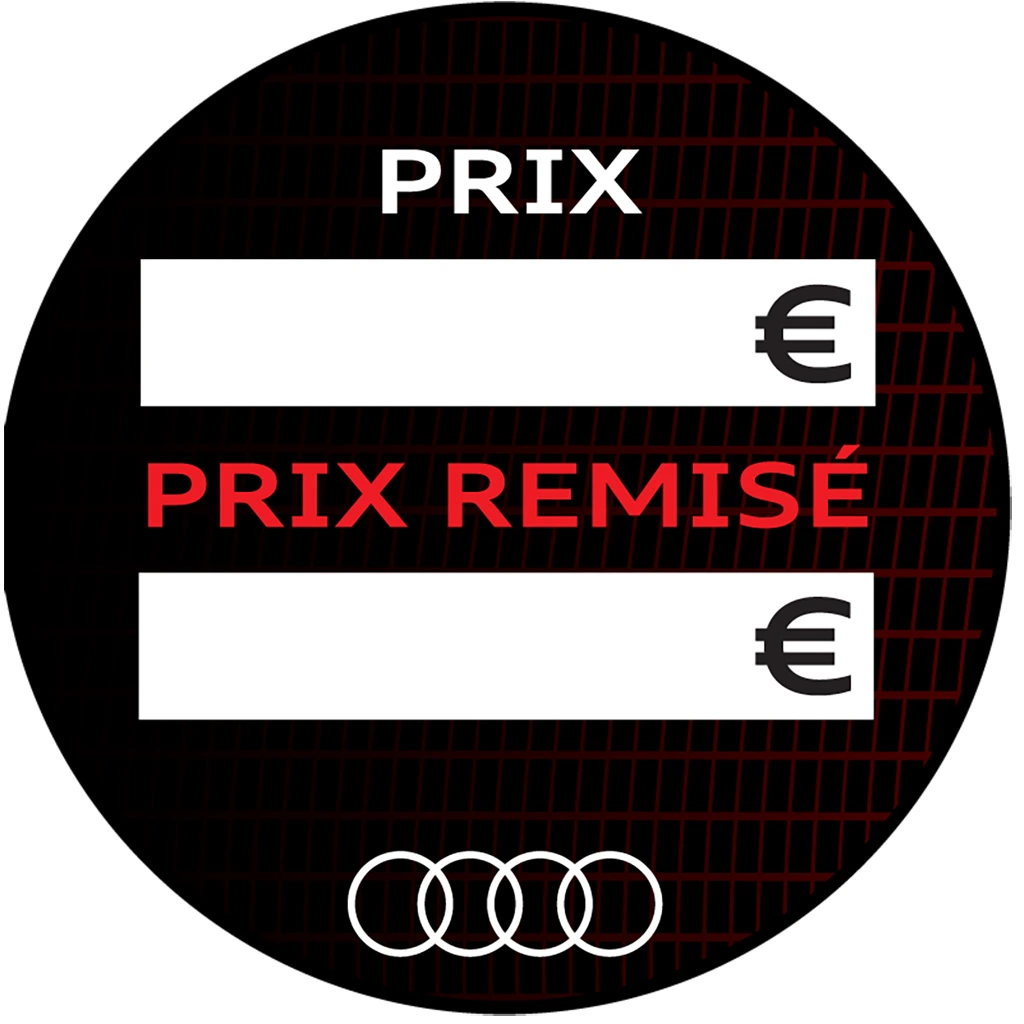 Sticker Rond Prix Remisé AUDI